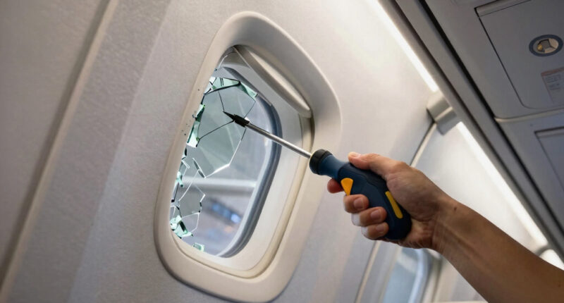 Ryanair Window Broken