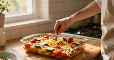 Summer Vegetable Baked Spaghetti