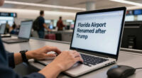 Travellers react as Florida airport renamed after Trump