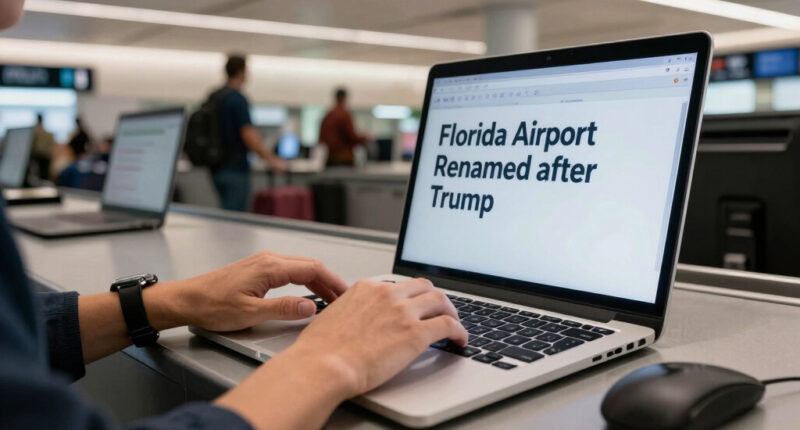 Travellers react as Florida airport renamed after Trump