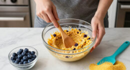 Blueberry Cornmeal Cake