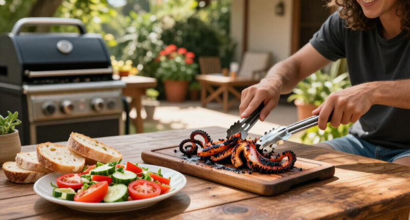 Calamari Grigliati Con Panzanella