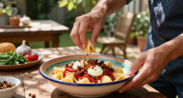 Gnocchi Estivi Con Mozzarella, Peperoni E Pancetta