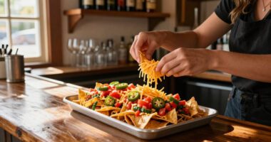 How Florida Tavern Makes Nachos So Every Chip Gets Perfect Topping Mix