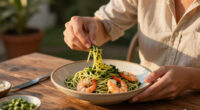 Pasta Fredda Al Pesto E Gamberi