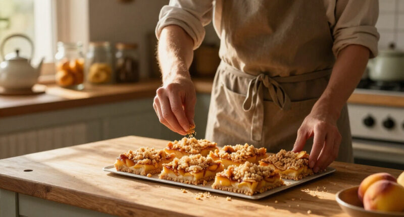 Peach Crumb Bars