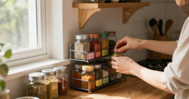 After Years Of Use, I Swear By This $36 Space-Saving Spice Rack Organizer