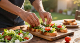 Bruschette Di Lattuga Con Insalata Alla Greca