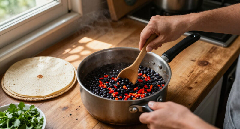 Enchilada Black Beans