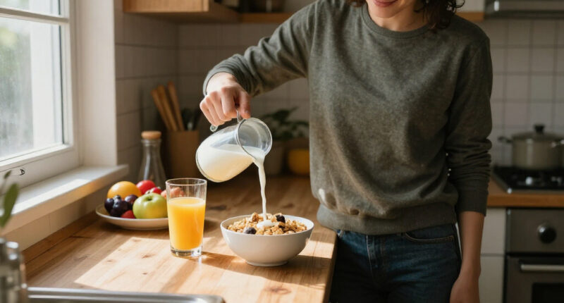 Ever Pour The Milk Into The Glass And The Orange Juice Onto The Cereal?