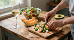 New Panzanella Salad With Shrimp, Melon, Avocado, And Feta Gains Popularity