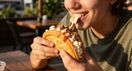 Taco Bell Churro Ice Cream Taco