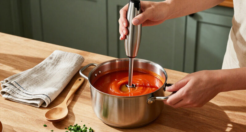 This Editor-Approved Immersion Blender Makes Soup With “Zero Splash” (And It’s On Sale For Only $28!)